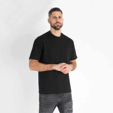  Basic Black Regular Tee - fekete póló - Méret: S férfi póló