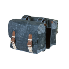 BASIL dupla táska Boheme Double Bag, Universal Bridge System, indigó kék kerékpáros kerékpár és kerékpáros felszerelés