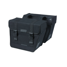BASIL dupla táska Kavan Eco Classic 46L, Universal Bridge System, fekete kerékpáros kerékpár és kerékpáros felszerelés