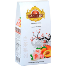 Basilur White Tea Peach Rose papír 100 g tea