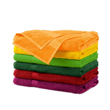 Bath Towel 450 fürdőlepedő unisex mandarinsárga 70 x 140 cm babatörülköző, kifogó