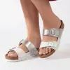 BATZ papucs MALLORCA WHITE SILVER