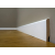 BAU DEKOR Padlószegély mdf 8 cm-es fehér 2,4 m  1,5 x 8 cm