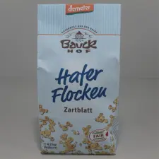 Bauck hof bio zabpehely apró szemű teljes kiőrlésű 425 g reform élelmiszer
