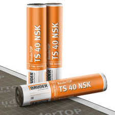 Bauder Top TS 40 NSK Bitumenes alátéthéjzati lemez 1x40 m 40m2/tekercs víz-, hő- és hangszigetelés