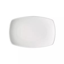 Bauscher Options Téglalap alakú tányér, megemelt peremmel, hossza: 140 mm, szélessége: 95 mm tányér és evőeszköz