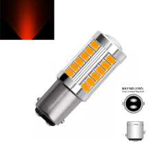 BAY15D led CANBUS piros 33smd DC12V autó tuning