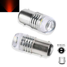 BAY15D led projektoros piros DC12V autó tuning