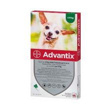 BAYER HUNGÁRIA KFT Advantix spot on 4kg alatti kutyáknak a.u.v.  4x élősködő elleni készítmény kutyáknak