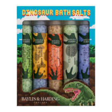 Baylis-Harding Baylis & Harding Dinosaur Bath Salts ajándékcsomagok Jurassic Amber fürdősó 5 x 65 g gyermekeknek kozmetikai ajándékcsomag