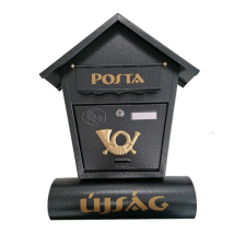BB Utcai postaláda újságtartóval – grafitszürke postaláda