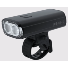 BBB Cycling kerékpáros első lámpa BLS-172 StrikeDuo, 1600 lumen, 7 mód, USB-C tölthető 5200 mAh akku, gumis felfogatással, távirányító kompatibilis (BLS-179) kerékpár és kerékpáros felszerelés