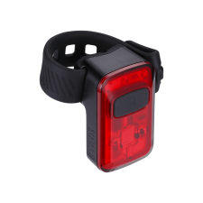 BBB Cycling kerékpáros hátsó lámpa BLS-152 Spark 2.0, 10 lumen, 4mód, micro USB tölthető 300 mAh akku, gumis felfogatással kerékpár és kerékpáros felszerelés