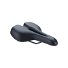 BBB Cycling kerékpáros nyereg BSD-112 SportPlus, unisex, szintetikus bevonat, anatómiai nyílással, emlékező szivacsos, 185mm széles, 265mm hosszú, fekete