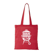 BBQ time - Bevásárló táska piros v1 ajándéktárgy