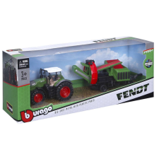 BBurago 10 cm traktor - Fendt 1050 Vario kultivátor autópálya és játékautó