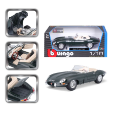 BBurago 1:18 Jaguar "E" Cabriolet (1961) zöld autópálya és játékautó