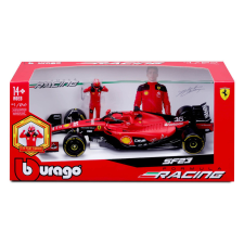  Bburago 1/24 F1 versenyautó pilótával - Ferrari SF-23 autópálya és játékautó
