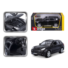 BBurago 1:24 Porsche Cayenne TURBO fekete autópálya és játékautó
