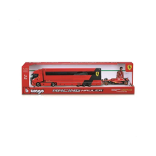 BBurago Bburago F1 teherautó 1/43 - Ferrari - C. Leclerc autópálya és játékautó
