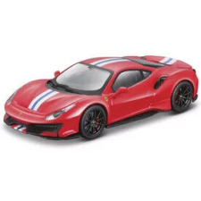  Bburago Ferrari 488 Pista versenyautó 1:43 autópálya és játékautó