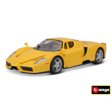 Bburago Ferrari Enzo sárga modellautó autópálya és játékautó