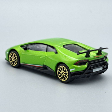 BBurago Lamborghini Huracan játékautó 1:43 zöld autópálya és játékautó