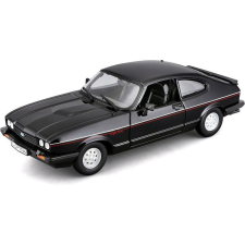 BBurago Plus 1:24 Ford Capri 1982 fekete autópálya és játékautó