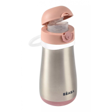 Béaba Rozsdamentes Acél Palack + Fogantyú - 350 Ml - Sötét Rózsaszín itatópohár