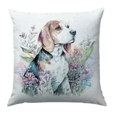  Beagle kutyás párnahuzat 45x45 cm lakástextília
