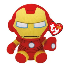  Beanie Babies plüss figura Marvel IRON MAN, 15 cm plüssfigura