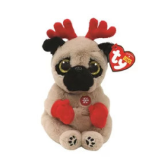  Beanie Babies plüss figura MITTENS, 15 cm - barna kutya (3) plüssfigura