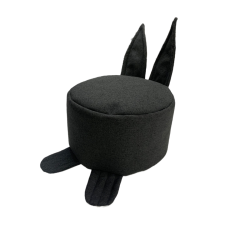 BeanMyBag Bunny gyerek babzsák puff - Graphite bútor