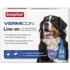 Beaphar Vermicon Dog Line-on Spot-on (3 x 4.5 ml) (L: 30+ kg) élősködő elleni készítmény kutyáknak