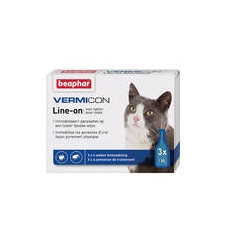 Beaphar Vermicon Line On Spot On Cat 3x1ml élősködő elleni készítmény macskáknak