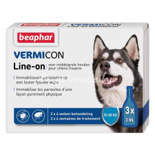 Beaphar Vermicon Spot-On M(15Kg-30Kg) Kutyáknak 3 pipetta élősködő elleni készítmény kutyáknak