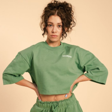 BeastPink Cropped Serenity női póló Olivine M