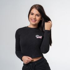 BeastPink Póló Long Sleeve Croptop Black L női póló