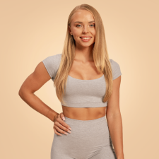 BeastPink Sense Cropped póló Grey M női póló