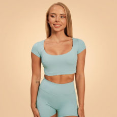BeastPink Sense Cropped póló Storm Blue XS