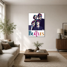  Beatles sokszöges színes portré vászonkép dekoráció