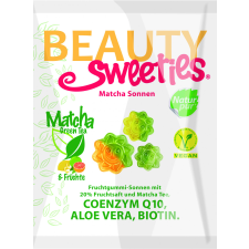  Beauty Sweeties gluténmentes vegán gumicukor matcha napocskák 125 g csokoládé és édesség