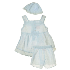  Bebe Bonito kék bébi lány együttes – 3 db