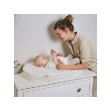 Bébé Jou fűtött steppelt pelenkázó lap - Quilted Squares (beige) pelenkázó matrac