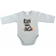  Bébi hosszú ujjú kombidressz Vp. farkas menta 62 kombidressz, body