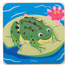 Bébijáték Békapuzzle puzzle, kirakós