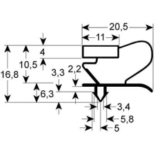  BECSATTANÓ TÖMÍTÉS 1550x635 mm beépíthető gépek kiegészítői