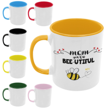 Bee-utiful Anya és méhecskéi (Személyre szabható) - Színes Bögre bögrék, csészék