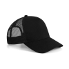 Beechfield Uniszex sapka Beechfield Microknit Snapback Trucker - One Size, Fekete