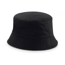 Beechfield Uniszex sapka Beechfield Reversible Bucket Hat L/XL, Fekete/Világos szürke női sapka